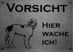 Spinone Italiano | Edelstahl Warnschild